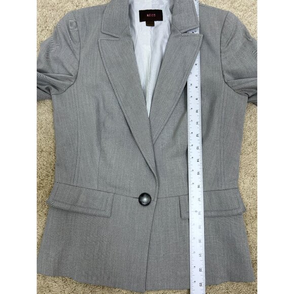 Reiss Single Breasted One Button Suit Women's Gray Tailored Fit Office Siren - Picture 15 of 16